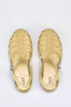 Igor Biarritz Glitter Kadın Altın Simli Sandalet S10262-140