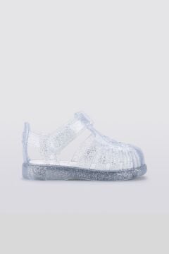 Igor Tobby Gloss Glitter Kız Çocuk Şeffaf Simli Sandalet S10308-091
