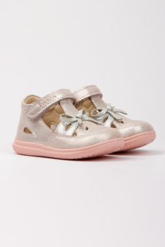Paqpa Merida Kız Bebek Pembe Deri İlk Adım Ayakkabısı S100-03