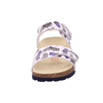 Superfit Bios Çocuk Mantar Tabanlı Beyaz - Lacivert Sandalet  000122-1000