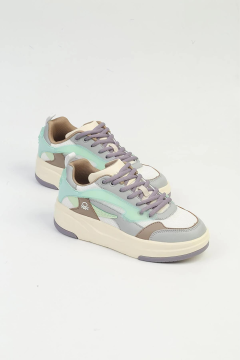 Benetton Kadın Beyaz - Lila Sneaker BNI-10001-01