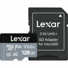 Lexar 128GB  microSDXC UHS-I C10 U3 V30 A2 4K UHD 1066x