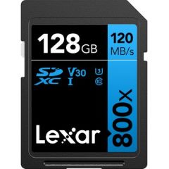 Lexar 128GB SDXC UHS-I U3 C10 4K V30 800x