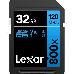 Lexar 32GB SDHC UHS-I U1 C10 V10 800x