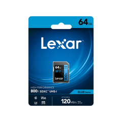 Lexar 64GB SDXC UHS-I U3  4K  V30 C10 800x