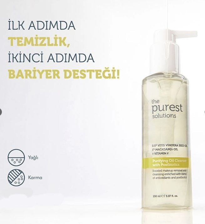 The Purest Solutions Postbiyotik İçerikli Arındırıcı Temizleme Yağı 150 ml