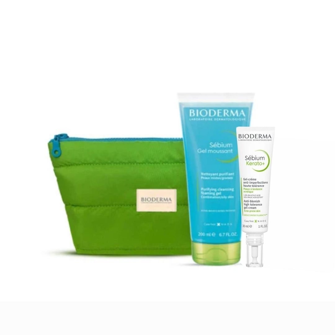 Bioderma Sebium Foaming Gel + Kerato Çantalı Kit