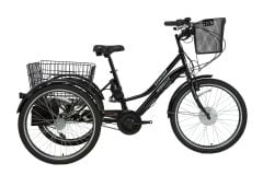 Bisan E-Porter 3  Tekerli Elektrikli Şehir Bisiklet -Siyah
