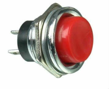 PBS-26B Metal Push Buton Kırmızı 16mm 100Adet