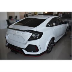 CIVIC FC5 2016-2021 IÇIN UYUMLU  HAREKETLI SINYALLI LED STOP VE SPOYLER TAKIMI SMOKE