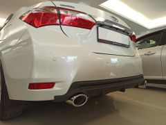 COROLLA 2012-2018 IÇIN UYUMLU DIFÜZÖR ÇIFT ÇIKIS EGZOZ MAT SIYAH