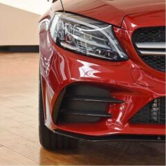 W205 2019+ C SERISI IÇIN ÖN TAMPON YAN BIÇAKLARI (PIANO BLACK)