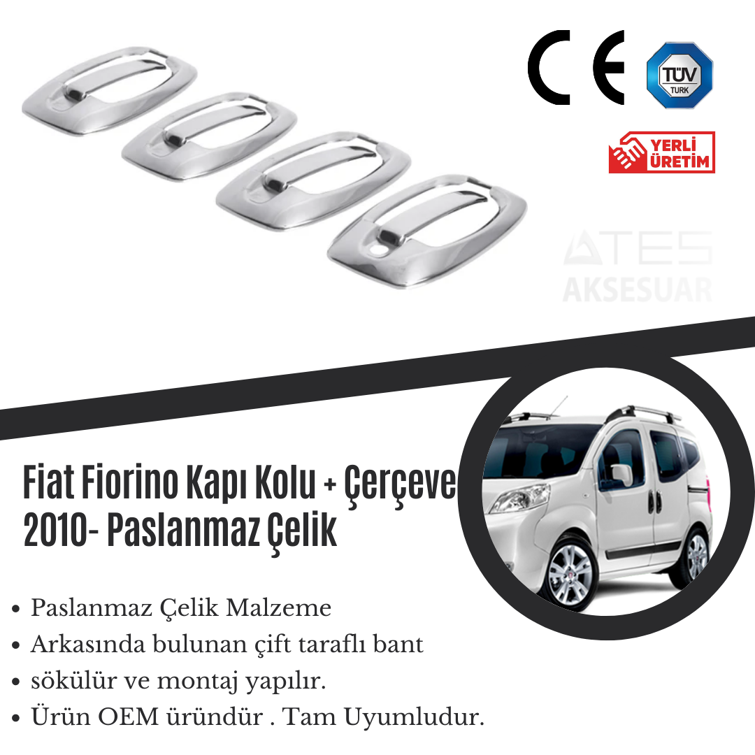 Fiat Fiorino 2010 Kapı Kolu Paslanmaz Çelik