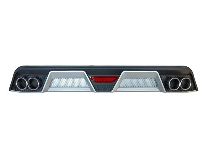 COROLLA 2012-2018 IÇIN UYUMLU DIFÜZÖR 4 EGZOZ SIYAH/SILVER
