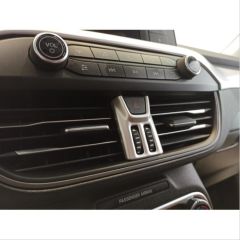 FOCUS IÇIN UYUMLU 2019+ IKAZ DÜGME KAPLAMA SILVER (ABS)
