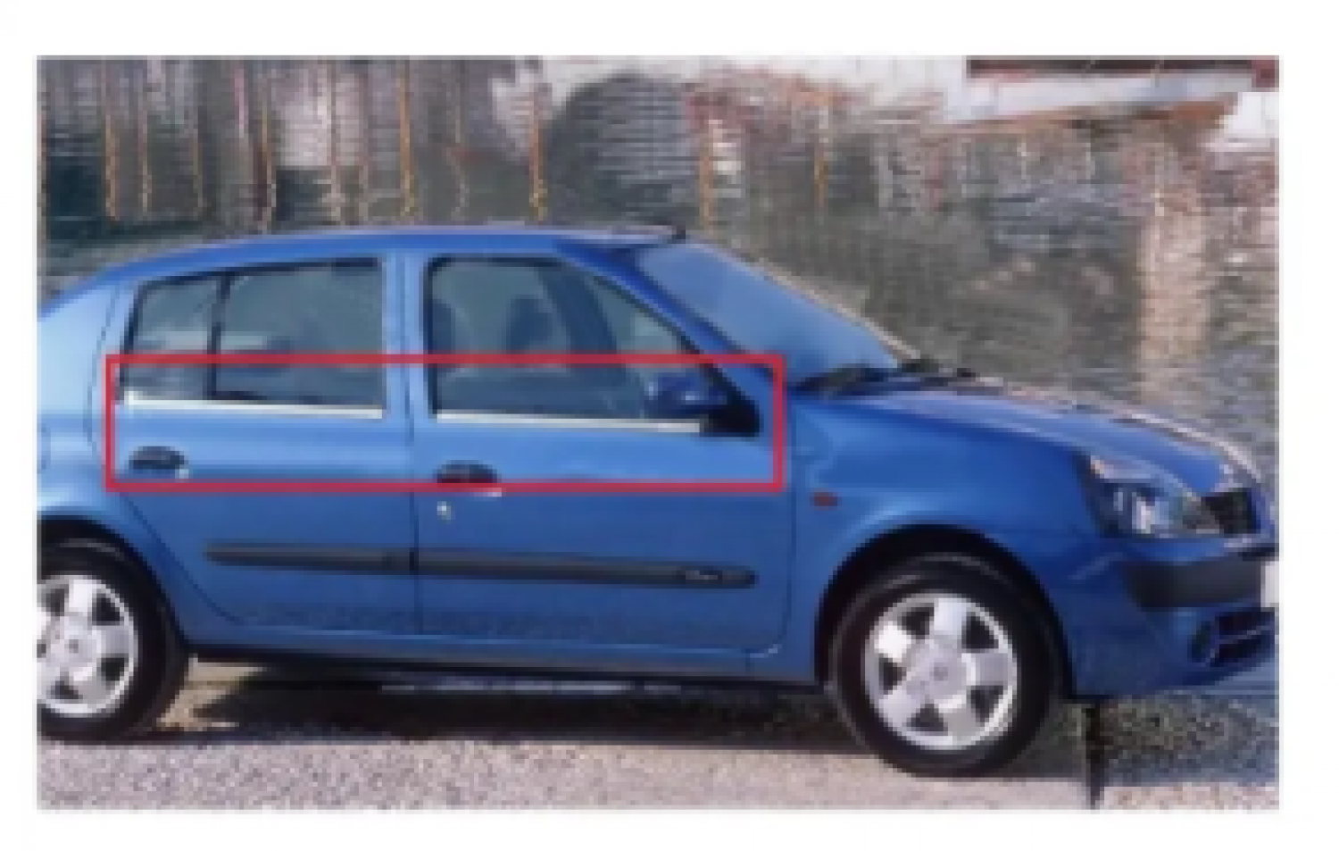 Renault Symbol Cam Çıtası 4 Parça Paslanmaz Çelik 1999-2006