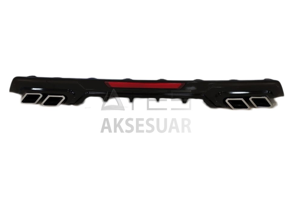 HONDA CIVIC FC5 2016-2020 DIFÜZÖR KARE EGZOZ PIANO BLACK