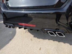 HONDA CIVIC FC5 2016-2020 DIFÜZÖR KARE EGZOZ PIANO BLACK