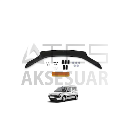 Peugeot Partner Ön Kaput Koruma Rüzgarlığı 3mm Akrilik (Abs)