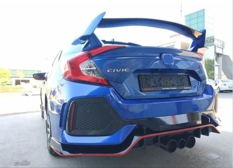 CIVIC FC5 2016-2020 IÇIN UYUMLU TYPE-R ARKA TAMPON LIP