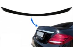 W213 2016-2019 E SERISI IÇIN UYUMLU E63 SPOILER PIANO BLACK