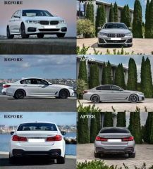 G30 (2017-2019) İÇİN 2020+ LCI M-TECH FACELİFT BODY KIT (Bixenon Farlı model için)