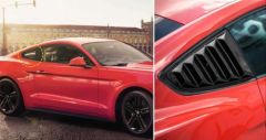 MUSTANG IÇIN UYUMLU 2015-2020 KELEBEK CAM KAPLAMA -  PIANO BLACK