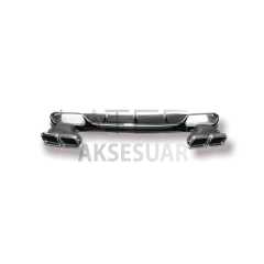 MERCEDES W213 E63 SILVER DIFÜZÖR & EGZOZ SETI(AMG) 2017+ & SILVER EGZOZ ILE