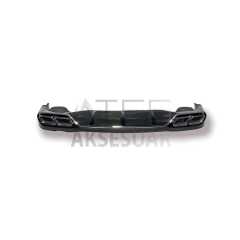 MERCEDES W213 E63 SILVER DIFÜZÖR & EGZOZ SETI(AMG) 2017+ & SILVER EGZOZ ILE