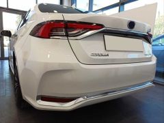 COROLLA 2019+ IÇIN UYUMLU ARKA TAMPON ALT NIKELAJI VE SIS ÇERÇEVE SETI