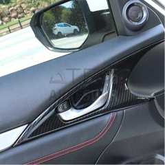 HONDA CIVIC FC5 2016-2021 İÇ KAPI KOLU ÇERÇEVESİ KARBON KALIN