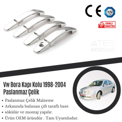 Volkswagen Bora 1998-2004 Kapı Kolu Paslanmaz Çelik
