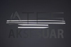 Fiat Egea Krom Yan Kapı Çıtası 4 Parça Taşlı 2015 ve Sonrası