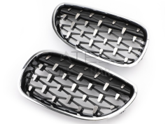 BMW 5 SERISI E60 2004-2009 DIAMOND PANJUR(BÖBREK) KROM ÇERÇEVE - BME60DB-KR