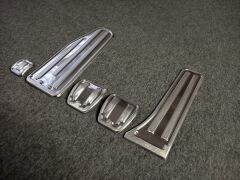 Mercedes W123 Pedal Seti Manuel(Mekanik) 5 Parça Paslanmaz Çelik Krom