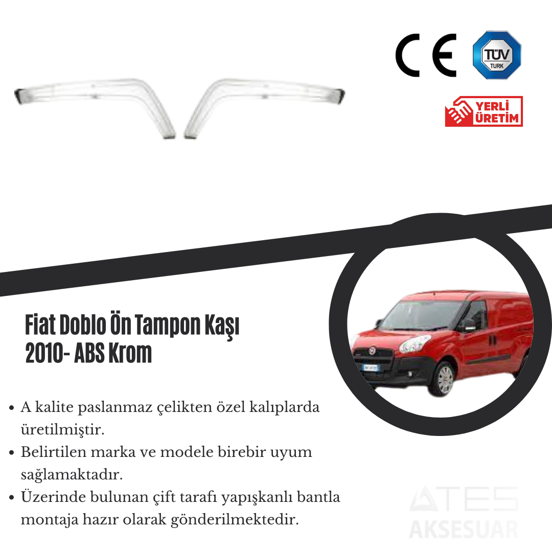 Fiat Doblo 2010 Ön Tampon Kası ABS Krom