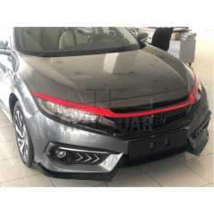 HONDA CIVIC FC5 2016-2020 ÖN PANJUR KAS KAPLAMA KIRMIZI