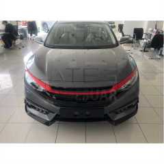 HONDA CIVIC FC5 2016-2020 ÖN PANJUR KAS KAPLAMA KIRMIZI