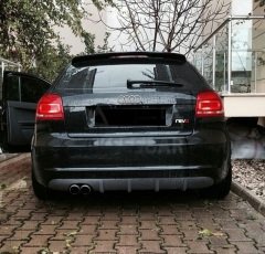 Audi A3 Arka Difizör Makyajlı(2009-2012) Boyalı