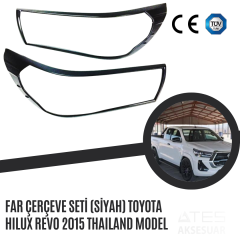 Far Çerçevesi Seti (Siyah) Toyota Hilux Revo 2015 Thailand Model