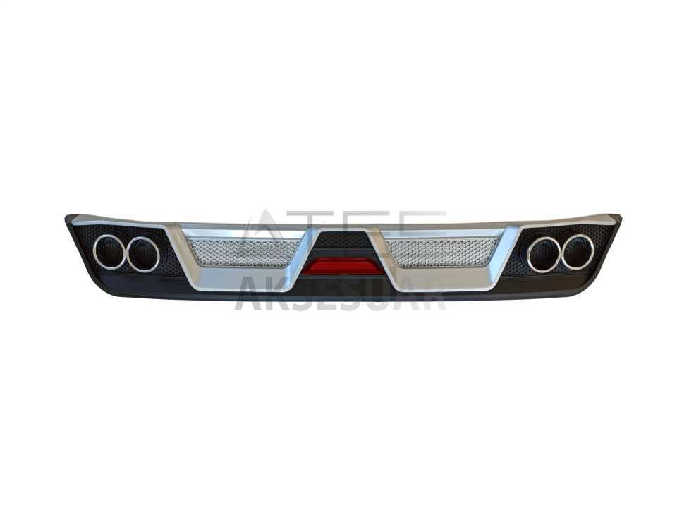 TOYOTA COROLLA 2012-2018 DIFÜZÖR 4 EGZOZ SIYAH/SILVER