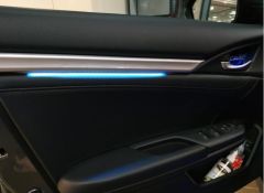 CIVIC FC5-FK7 2016-2020 IÇIN UYUMLU ISIKLI IC KAPI CITASI 4 PARCA MAVI