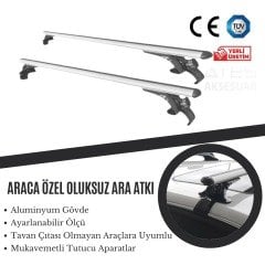 Renault Megane 2002-2009  Oluksuz Tip Ara Atkı Tavan Barı - Gri