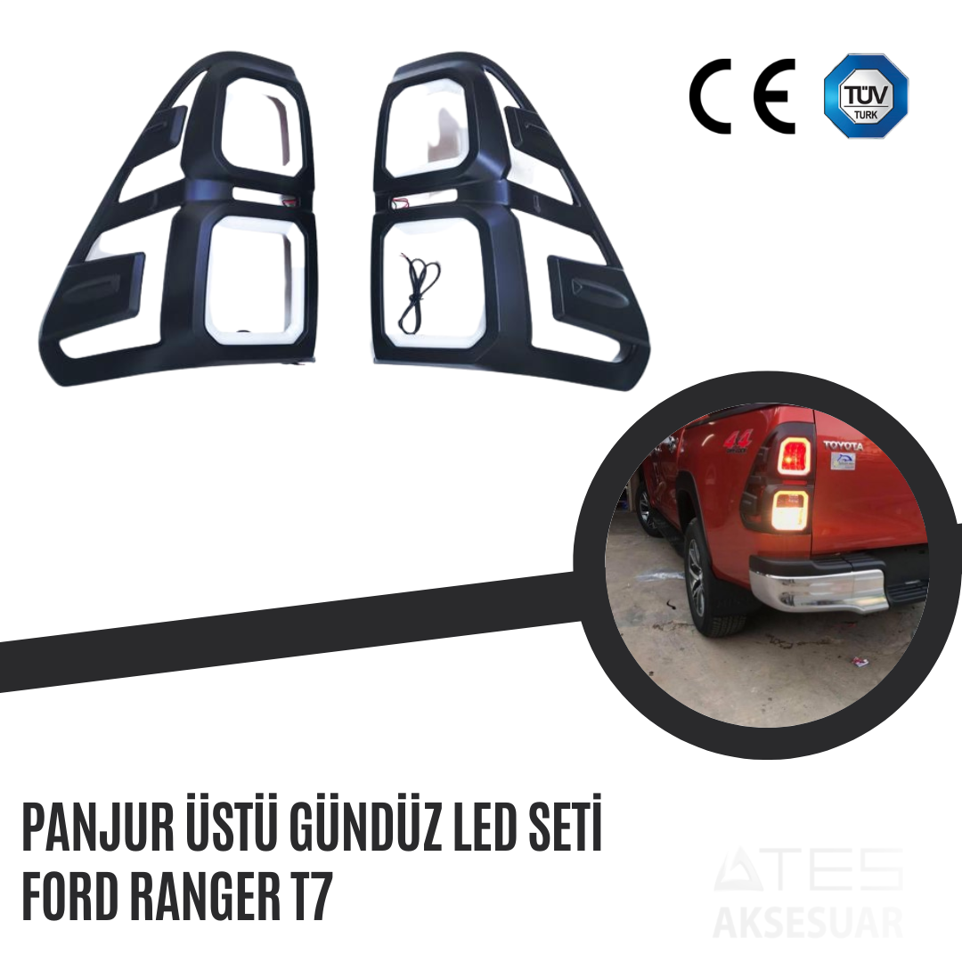 Panjur Üstü Gündüz Led Seti Ford Ranger T7