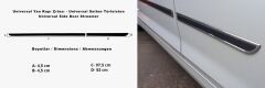 Peugeot 508 AB 2010- Yan Kapı Çıtası Evrensel Krom+Karbon - Siyah+Krom