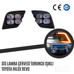 Sis Lamba Çevresi Turuncu Işıklı Toyota Hilux Revo