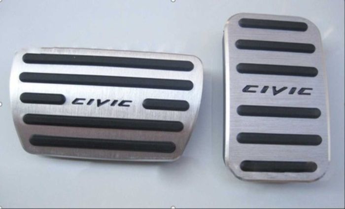 CIVIC FC5 IÇIN UYUMLU PEDAL SETI (GECME MODEL) 2 PARÇA - SILVER