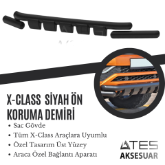 MERCEDES X-CLASS SİYAH ÖN KORUMA SNAKE  SERİSİ