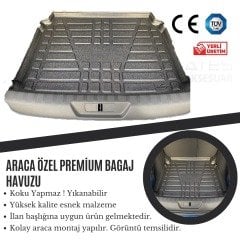VW Jetta Premium Bagaj Havuzu 2011 2021 Cepli-İki Yanda Kulaklı Model