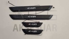 TOYOTA C-HR 2016-2019 IŞIKLI KAPI EŞİĞİ MAVİ